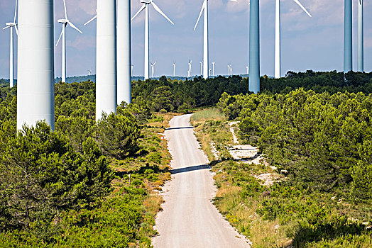 风轮机,能源,发电机,省,列利达省,加泰罗尼亚,西班牙