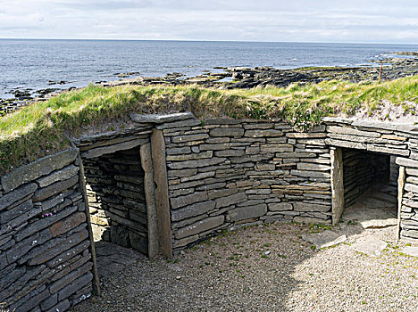 新石器时代,住宅区,奥克尼群岛,苏格兰,大幅,尺寸