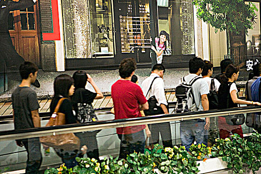 墙壁,广告,香港,车站,中心
