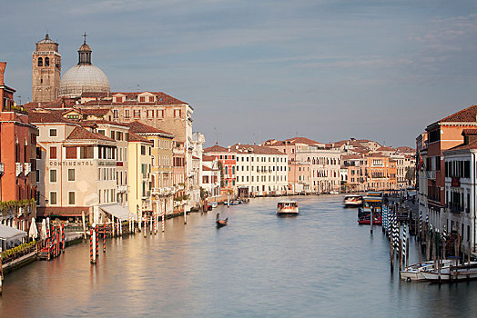 大运河,船,邸宅,宫殿,威尼斯,意大利,欧洲