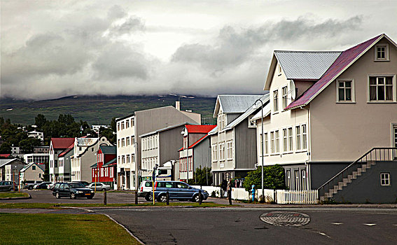房子,山,冰岛