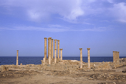 利比亚,靠近,的黎波里,萨布拉塔,伊希斯