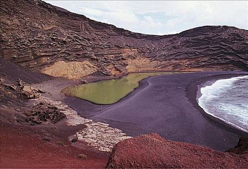 湾,靠近,加纳利群岛