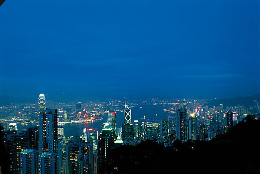 香港维多利亚港夜景