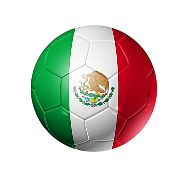 足球,球,墨西哥,旗帜