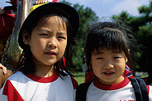 韩国,首尔,肖像,女学生