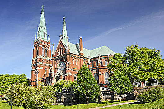 教堂,赫尔辛基,芬兰,路德教会,设计,瑞典,建筑师,哥特复兴,风格