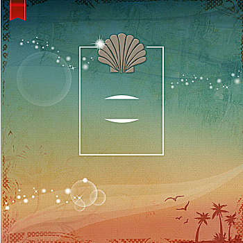 模版,海灘