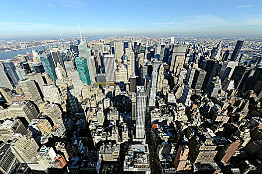 风景,建筑,北方,曼哈顿中城,纽约,美国,北美