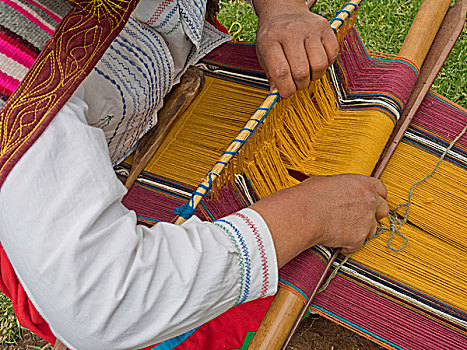 传统,编织,绵羊,毛织品,盖丘亚族,女人