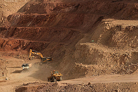 挖掘,铜,秘鲁,矿,阿雷基帕,四月,2008年