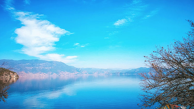 丽江泸沽湖风景区旅游照片