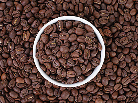 咖啡豆,背景,特写