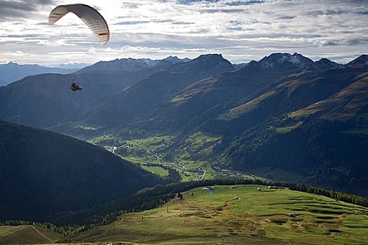 滑伞运动,达沃斯,瑞士