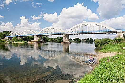 桥,上方,卢瓦尔河,卢瓦尔谢尔省,区域,中心,法国,欧洲