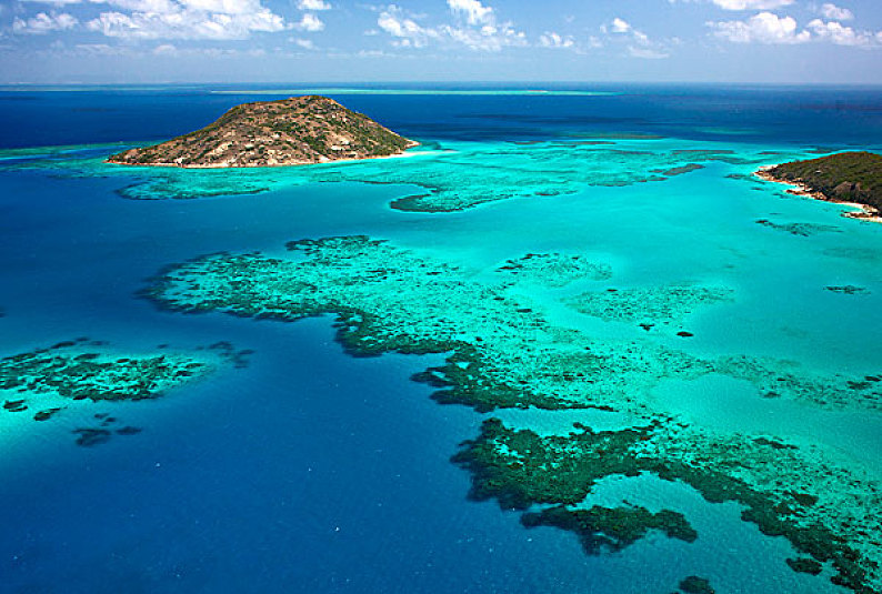 岸礁堡礁环礁图片