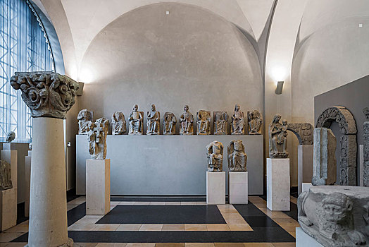 雕塑,建筑,碎片,本笃会修道院,国家博物馆,慕尼黑,上巴伐利亚,巴伐利亚,德国,欧洲