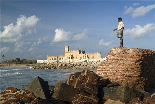 堡垒,水岸,泰米尔纳德邦,印度