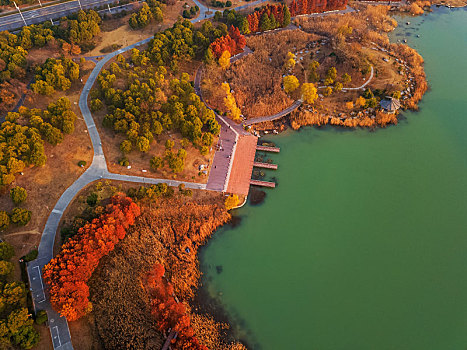 江苏省淮安市阳光湖冬景