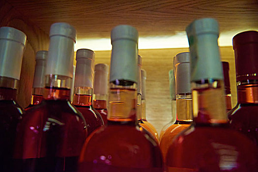 葡萄酒瓶,木质,架子