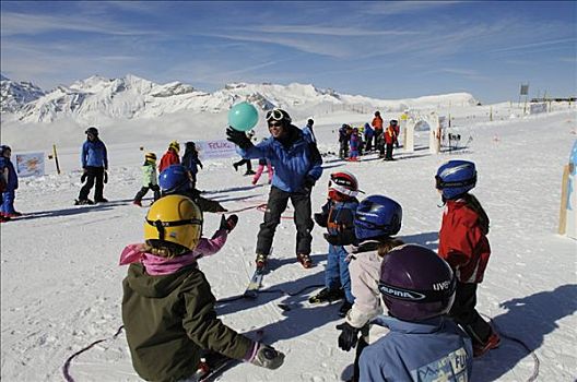 滑雪,马戏团,山,格林德威尔,伯尔尼阿尔卑斯山,瑞士,欧洲