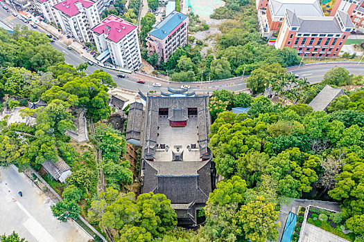 航拍福建福州船政天后宫