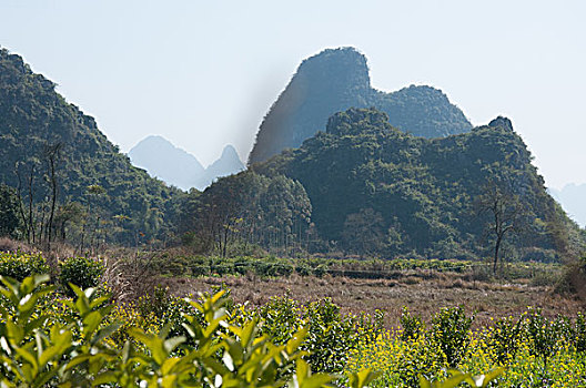 桂林喀斯特山景