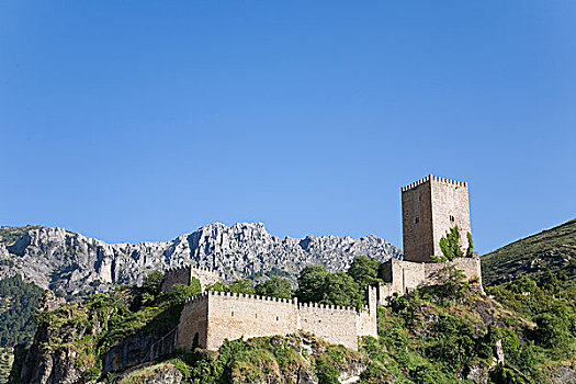 城堡,山脉,哈恩省,安达卢西亚,西班牙