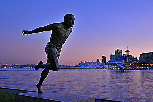 雕塑,史坦利公园,煤,港口,温哥华,不列颠哥伦比亚省,加拿大