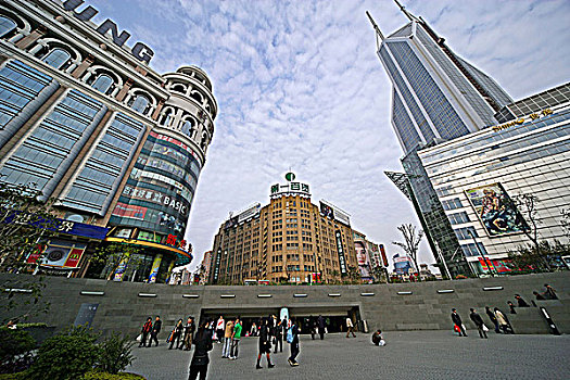 现代,商业建筑,南京路,西部,上海