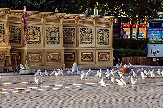喀什艾提尕尔清真寺广场