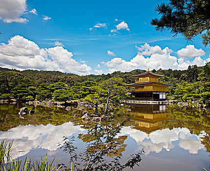 金亭,园林设计,时期,京都,日本