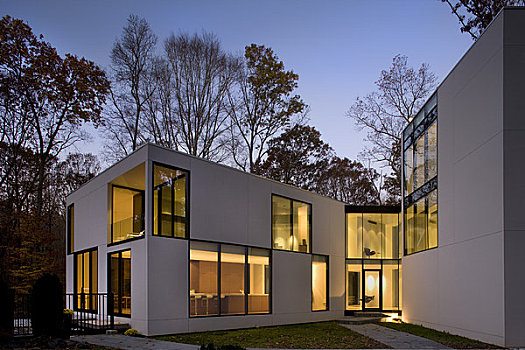 房子,建筑师,弗吉尼亚,美国,2009年,正门,户外