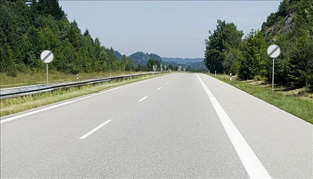 高速公路,靠近,上巴伐利亚,德国,欧洲
