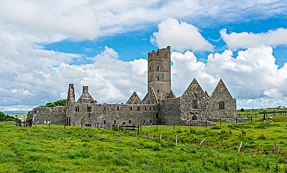 寺院,教堂,梅奥县,爱尔兰,欧洲