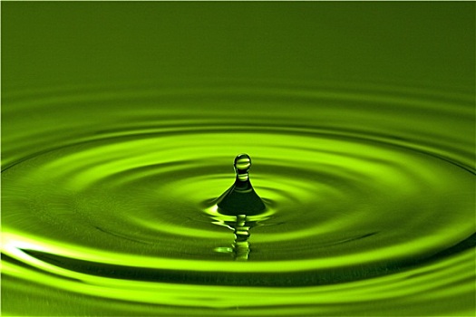 绿色,纯净水,溅