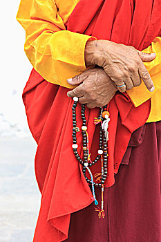 亚洲,不丹,女人,衣服,传统,念珠,庙宇,廷布