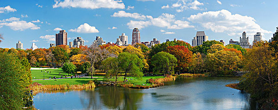纽约,曼哈顿,中央公园,全景