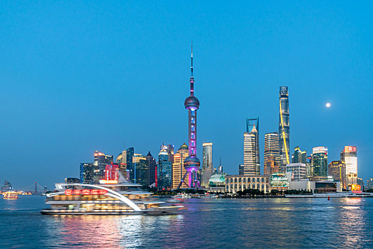 上海夜景城市风光
