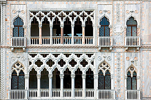 建筑细节,宫殿,大运河,威尼斯,威尼托,意大利