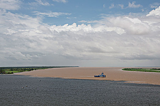 巴西,亚马逊河,会面,水,圣塔伦,泥,清晰,塔帕若斯河,大幅,尺寸