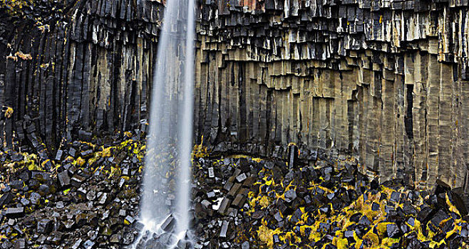 史瓦提瀑布,瓦特纳冰川国家公园,东方,冰岛