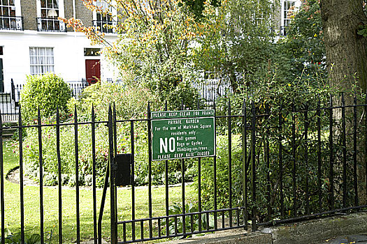 英格兰,伦敦,私人花园