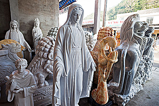 越南,会安,大理石,山,雕塑,出售