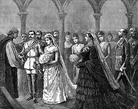 婚姻,公主,比阿特丽斯,王子,七月,19世纪,艺术家,未知