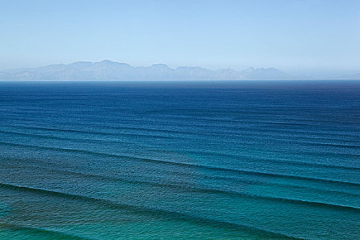 波浪,波纹,平静,海洋,水