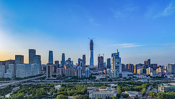 中国北京地标建筑之建设中的中国尊