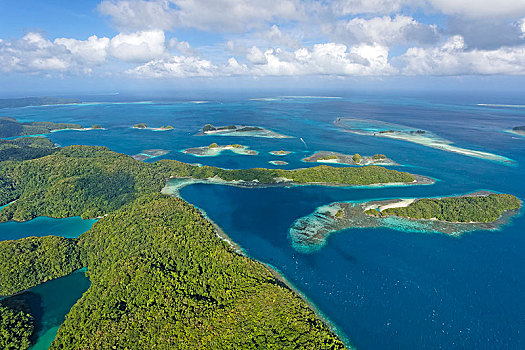 航拍,群岛,西部,太平洋,帕劳,密克罗尼西亚,大洋洲