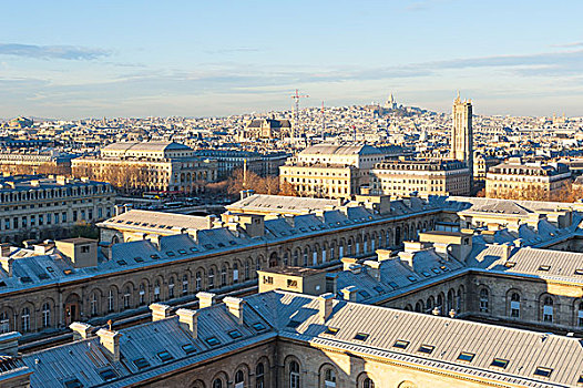 法国巴黎城市俯瞰