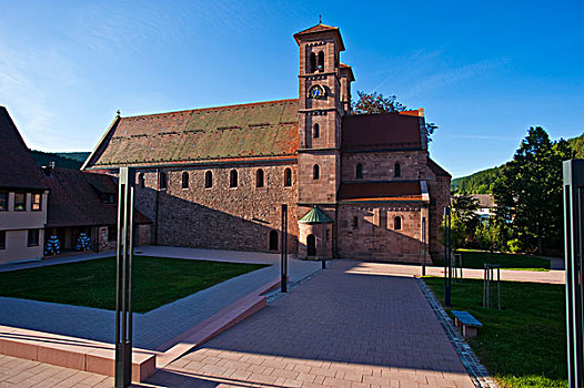 修道院教堂,黑森林,巴登符腾堡,德国,欧洲